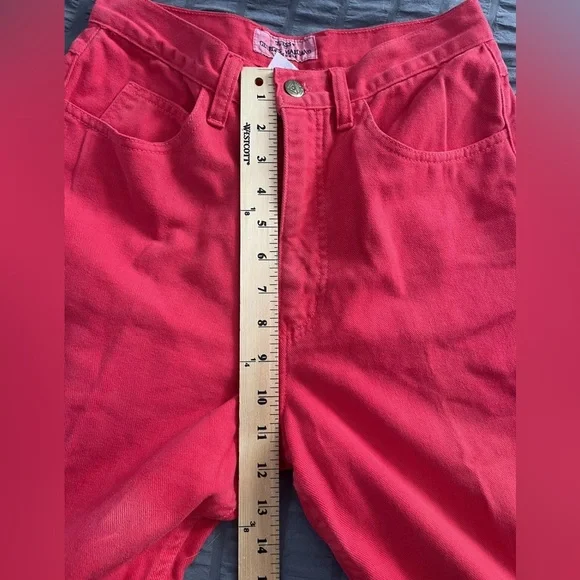 Vintage Guess Georges Marciano Red High Rise Jeans Size 29 (Actual 26.5) - Picture 8 of 9